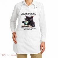Cat Ive Reached The Age When My Train Of Thought Apron thumb 2