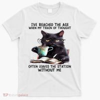 Cat Ive Reached The Age When My Train Of Thought T-Shirt thumb 0