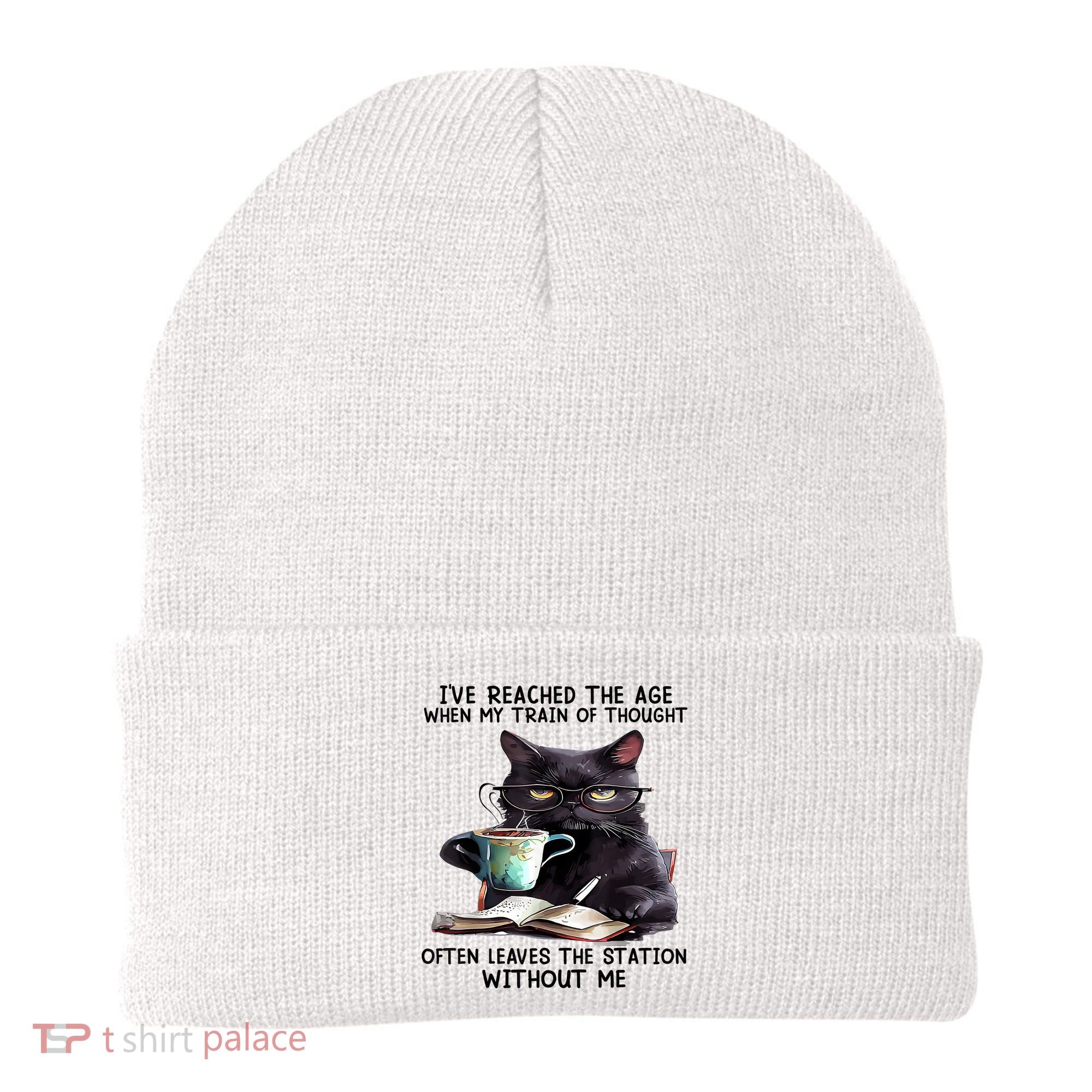 Cat Ive Reached The Age When My Train Of Thought Beanie