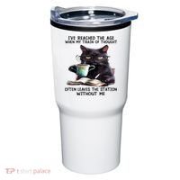 Cat Ive Reached The Age When My Train Of Thought Tumbler thumb 0