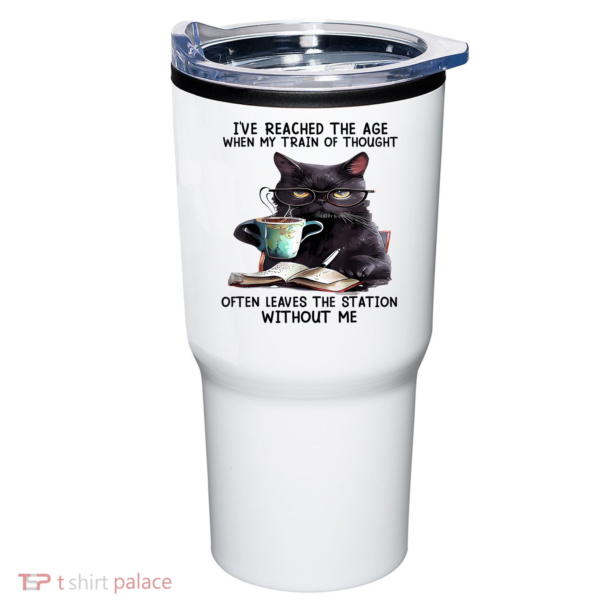 Cat Ive Reached The Age When My Train Of Thought Tumbler