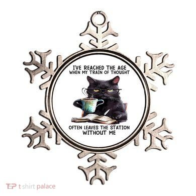 Cat Ive Reached The Age When My Train Of Thought Ornament