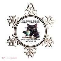 Cat Ive Reached The Age When My Train Of Thought Ornament thumb 0