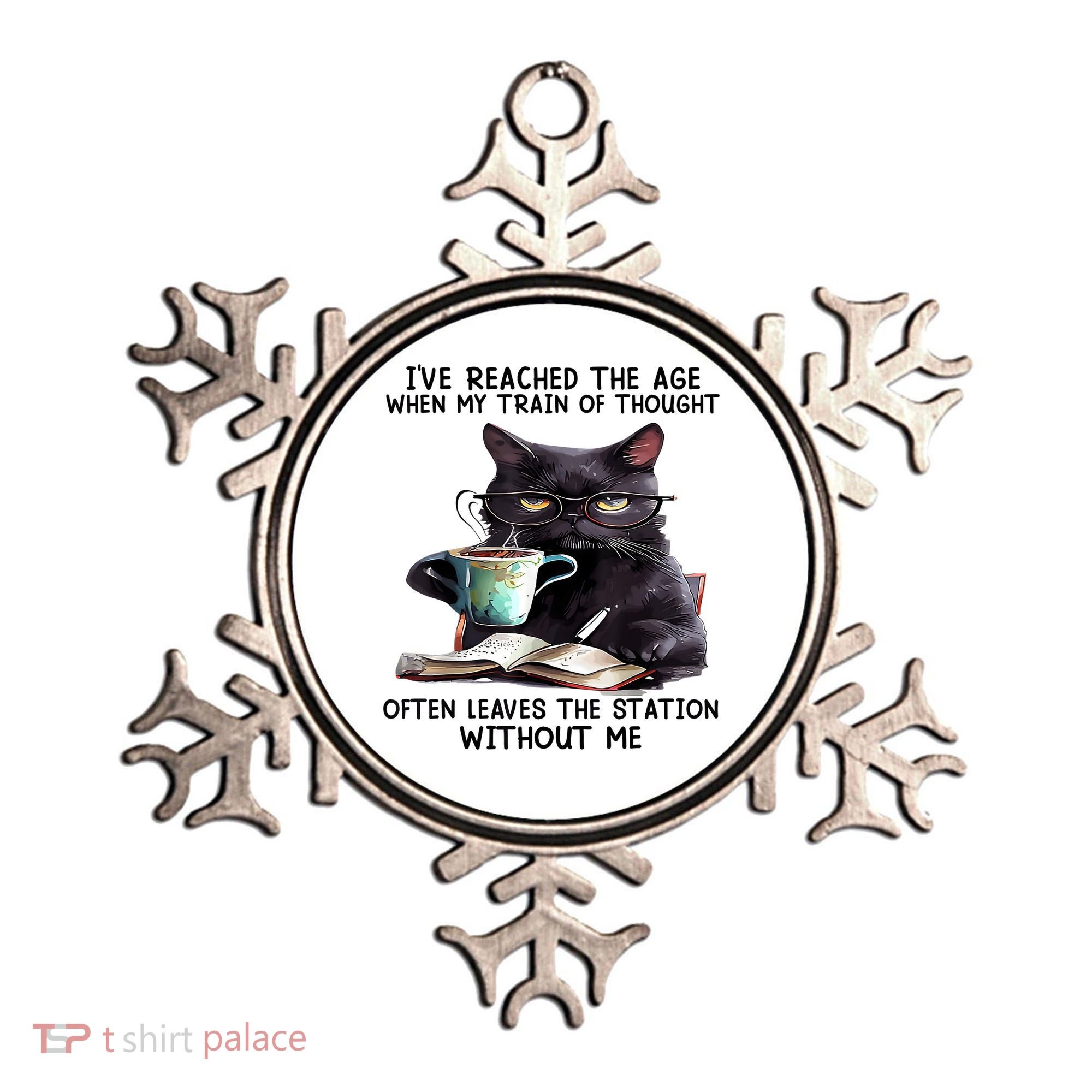 Cat Ive Reached The Age When My Train Of Thought Ornament