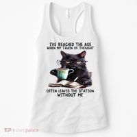 Cat Ive Reached The Age When My Train Of Thought Women's Tank Top thumb 0