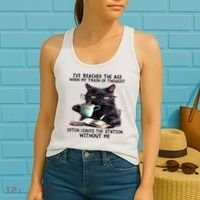 Cat Ive Reached The Age When My Train Of Thought Women's Tank Top thumb 2