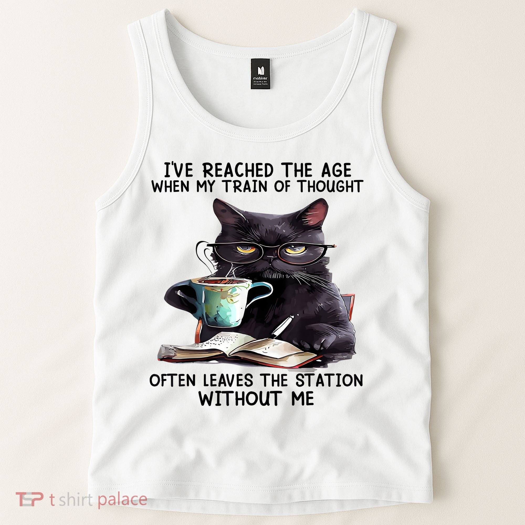 Cat Ive Reached The Age When My Train Of Thought Tank Top