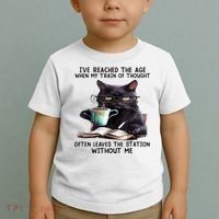 Cat Ive Reached The Age When My Train Of Thought Toddler T-Shirt thumb 2
