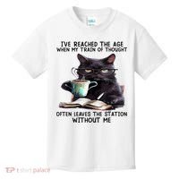 Cat Ive Reached The Age When My Train Of Thought Kids T-Shirt thumb 0