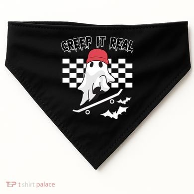 Creek It Real Funny Ghost Halloween USA-Made Doggie Bandana