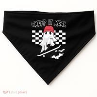 Creek It Real Funny Ghost Halloween USA-Made Doggie Bandana thumb 0