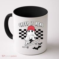 Creek It Real Funny Ghost Halloween Coffee Mug thumb 0