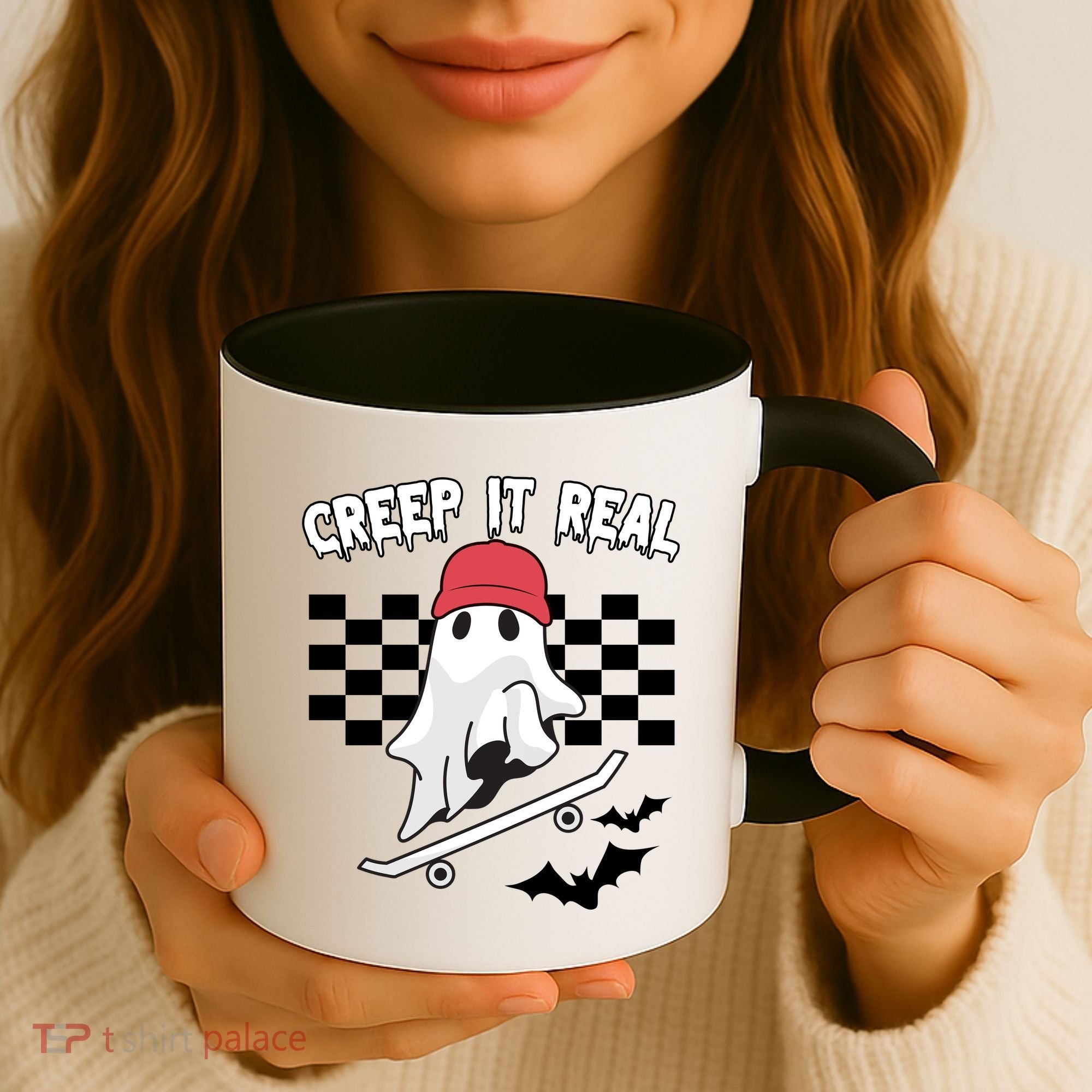 Creek It Real Funny Ghost Halloween Coffee Mug