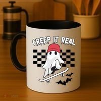 Creek It Real Funny Ghost Halloween Coffee Mug thumb 4