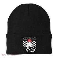 Creek It Real Funny Ghost Halloween Beanie thumb 0