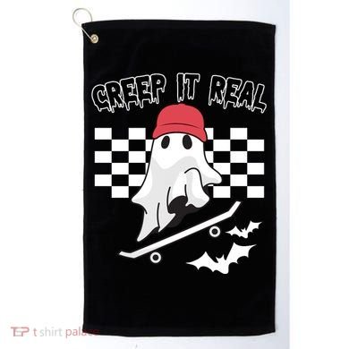Creek It Real Funny Ghost Halloween Golf Towel