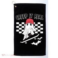 Creek It Real Funny Ghost Halloween Golf Towel thumb 0