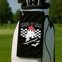 Creek It Real Funny Ghost Halloween Golf Towel thumb 2