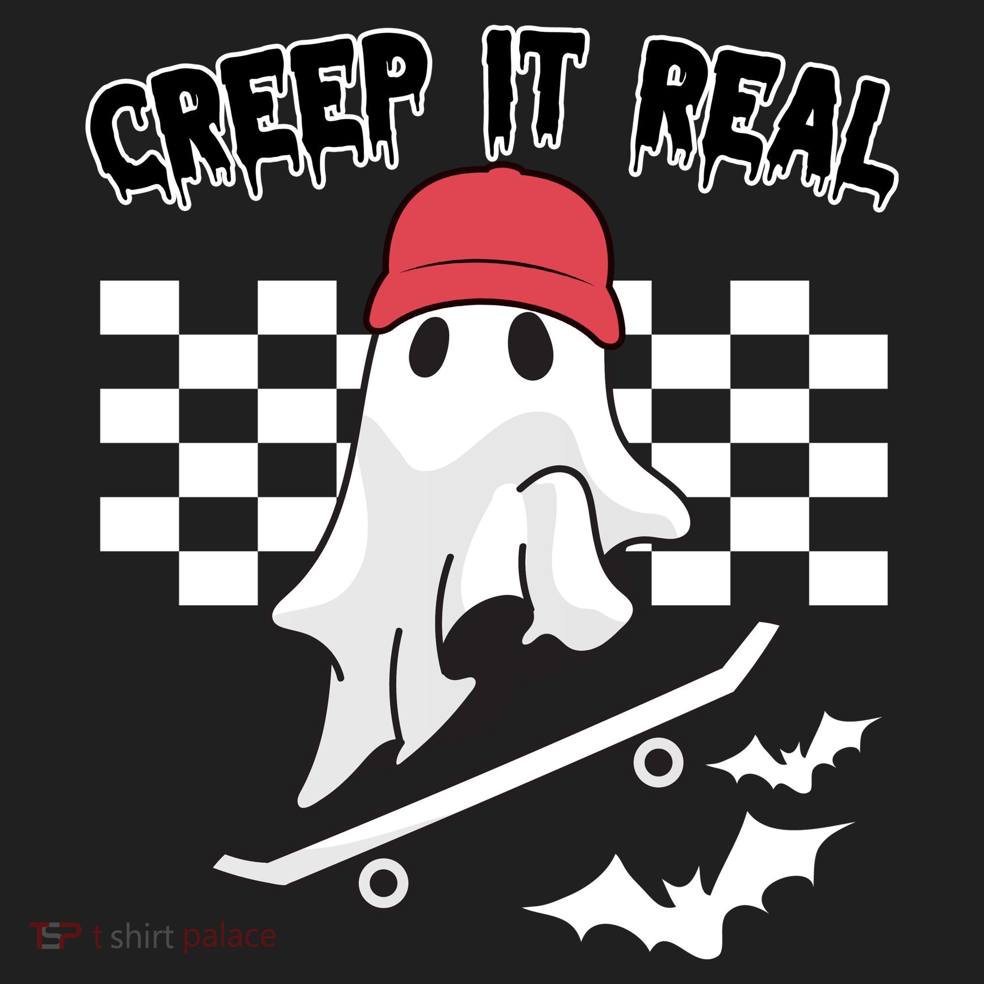 Creek It Real Funny Ghost Halloween Golf Towel