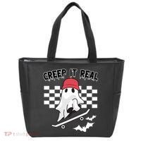 Creek It Real Funny Ghost Halloween Tote Bag thumb 0