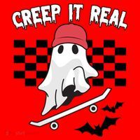 Creek It Real Funny Ghost Halloween Santa Hat thumb 1