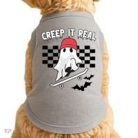 Creek It Real Funny Ghost Halloween Doggie Tank thumb 0