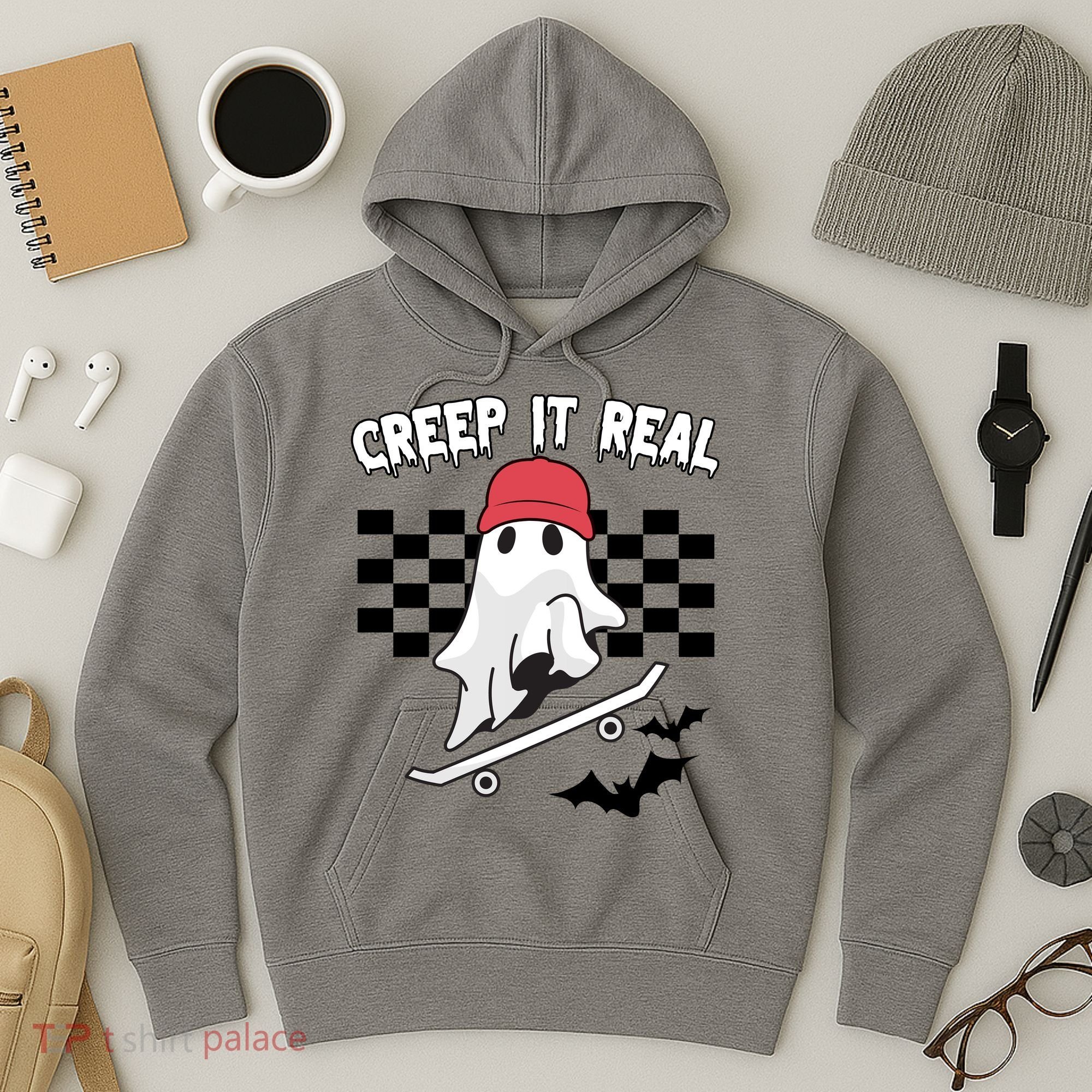 Creek It Real Funny Ghost Halloween Hoodie