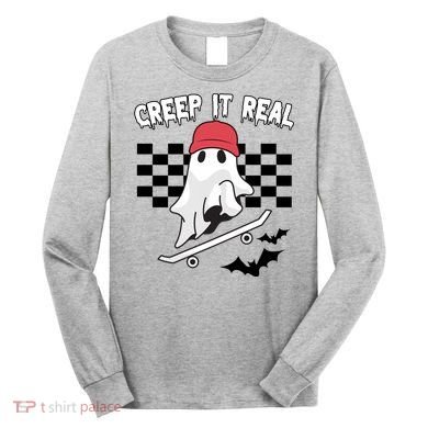 Creek It Real Funny Ghost Halloween Long Sleeve Shirt