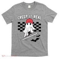 Creek It Real Funny Ghost Halloween T-Shirt thumb 0