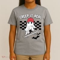 Creek It Real Funny Ghost Halloween T-Shirt thumb 4