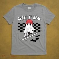 Creek It Real Funny Ghost Halloween T-Shirt thumb 5