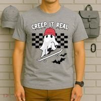 Creek It Real Funny Ghost Halloween T-Shirt thumb 6