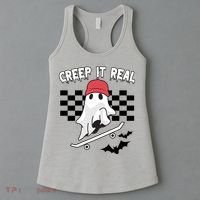 Creek It Real Funny Ghost Halloween Women's Tank Top thumb 3
