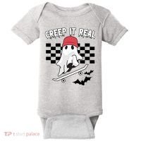 Creek It Real Funny Ghost Halloween Baby Bodysuit thumb 0