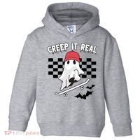 Creek It Real Funny Ghost Halloween Toddler Hoodie thumb 0