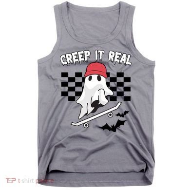 Creek It Real Funny Ghost Halloween Tank Top