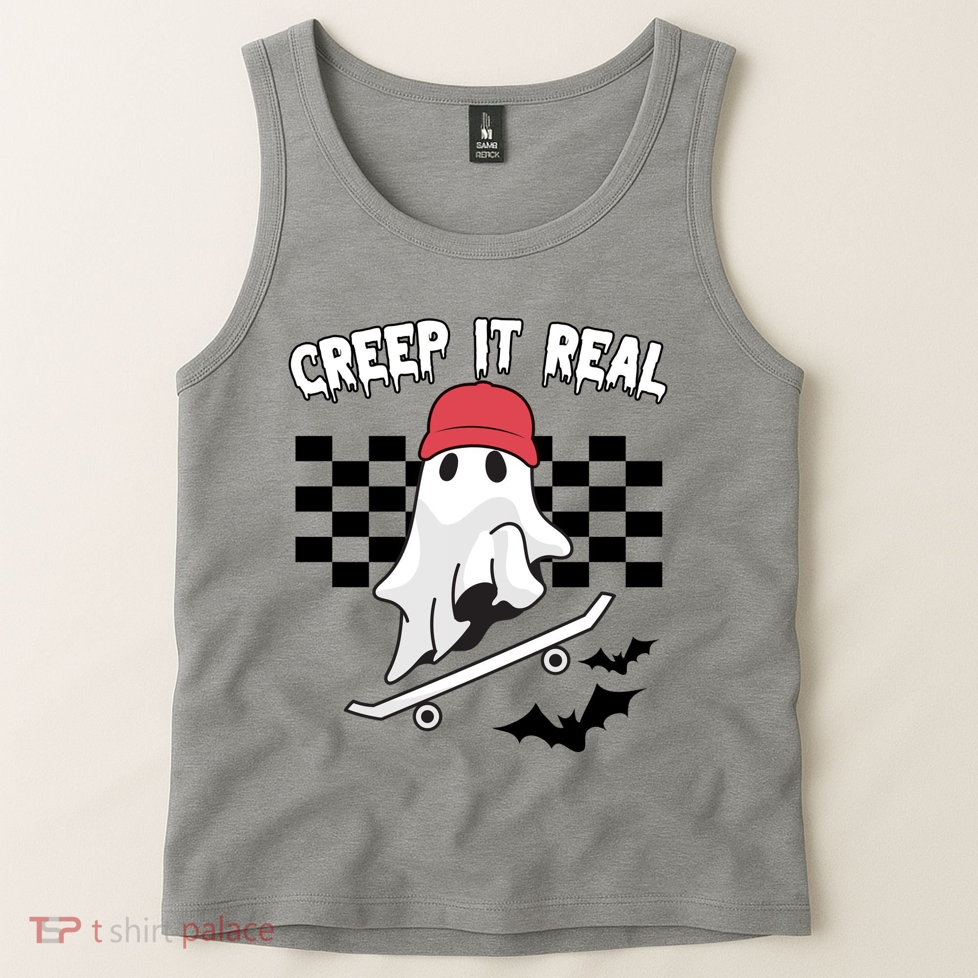 Creek It Real Funny Ghost Halloween Tank Top