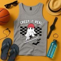 Creek It Real Funny Ghost Halloween Tank Top thumb 4