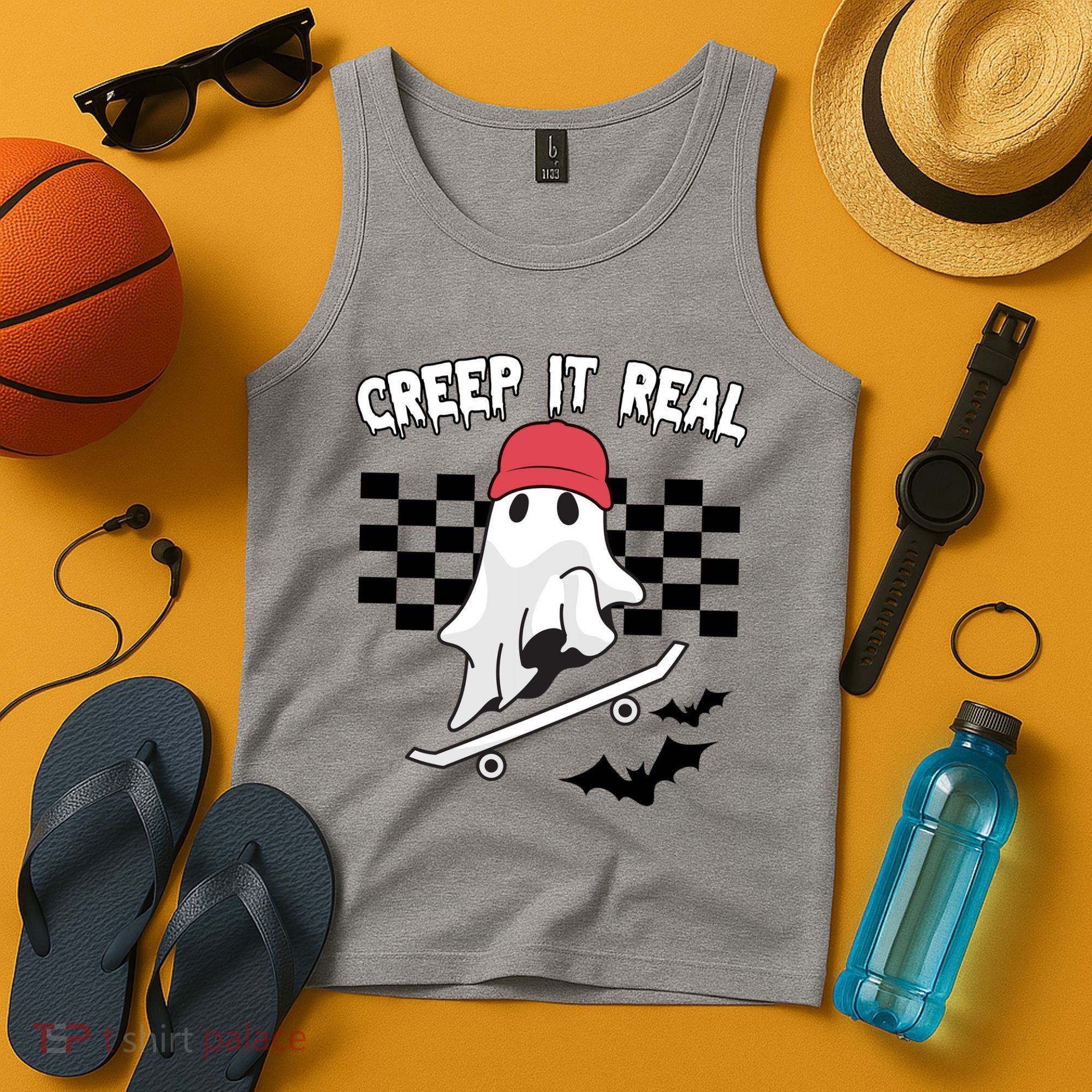 Creek It Real Funny Ghost Halloween Tank Top