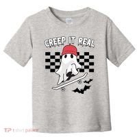 Creek It Real Funny Ghost Halloween Toddler T-Shirt thumb 0