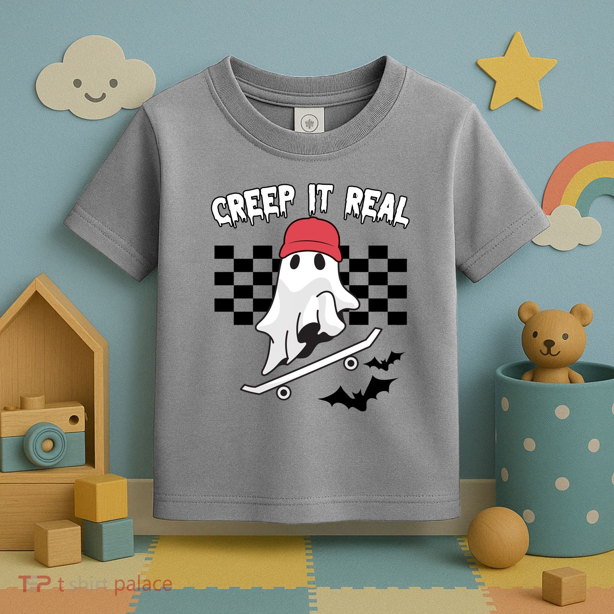 Creek It Real Funny Ghost Halloween Toddler T-Shirt