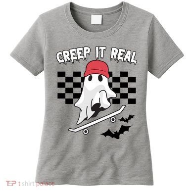 Creek It Real Funny Ghost Halloween Women's T-Shirt