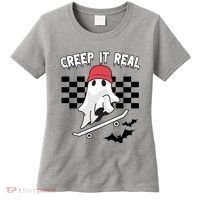 Creek It Real Funny Ghost Halloween Women's T-Shirt thumb 0