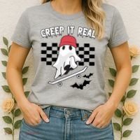 Creek It Real Funny Ghost Halloween Women's T-Shirt thumb 2