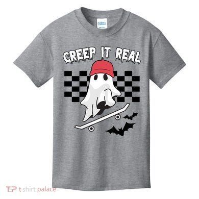 Creek It Real Funny Ghost Halloween Kids T-Shirt
