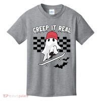 Creek It Real Funny Ghost Halloween Kids T-Shirt thumb 0
