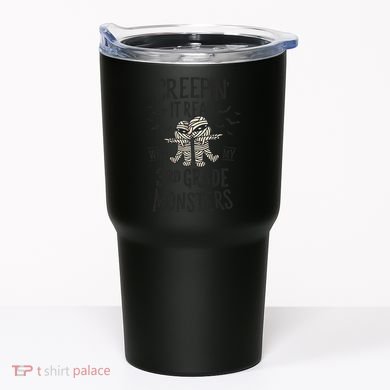 Creepin It Real With My 3rd Grade Monsters Halloween Teacher Tumbler