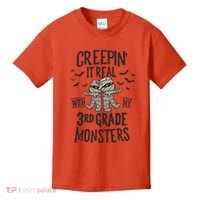 Creepin It Real With My 3rd Grade Monsters Halloween Teacher Kids T-Shirt thumb 0