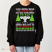 Can I Refill Your Eggnog Funny Christmas Vacation Quote Women's Sweatshirt thumb 0