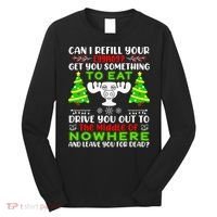 Can I Refill Your Eggnog Funny Christmas Vacation Quote Long Sleeve Shirt thumb 0